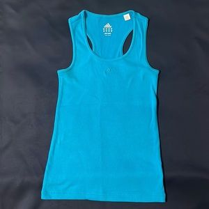 Adidas Blue Ribbed Tank